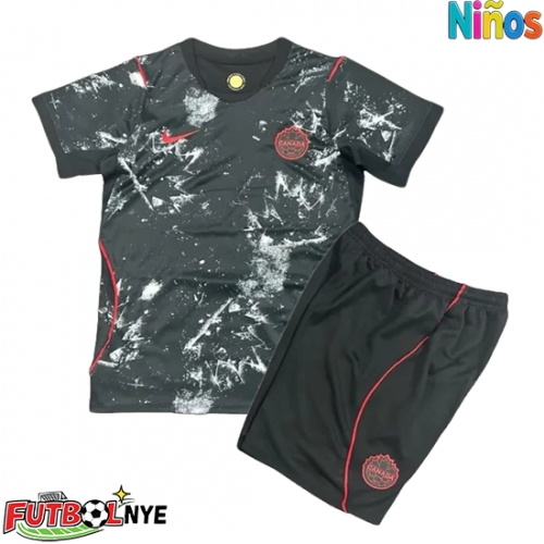 Camiseta Canadá Visitante Equipación para niños Mundial 2026 manga corta (+ pantalones cortos)